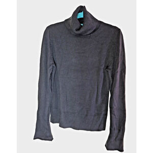Selection Black Cowl Neck Sweater – Size M – Flared Sleeve Pullover Knit